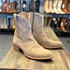 TECOVAS The Roy Zip Boots Granite Suede Size 12.5